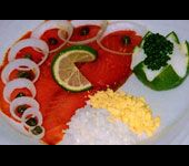 醃燻鮭魚盤  